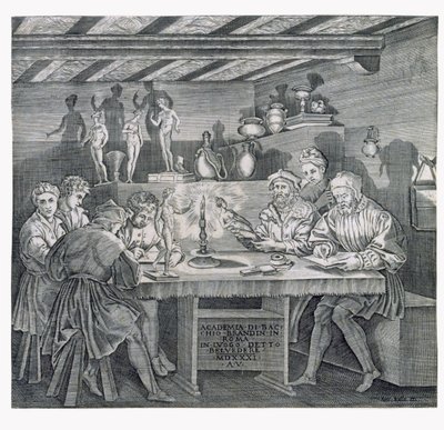 Accademia di Baccio Bandinelli al Belvedere a Roma nel 1531 da Italian School